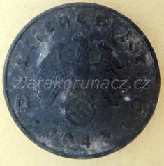 Německo - 1 Reichspfennig 1943 E