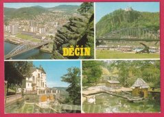 Děčín - Pohled na město z Pastýřské stěny