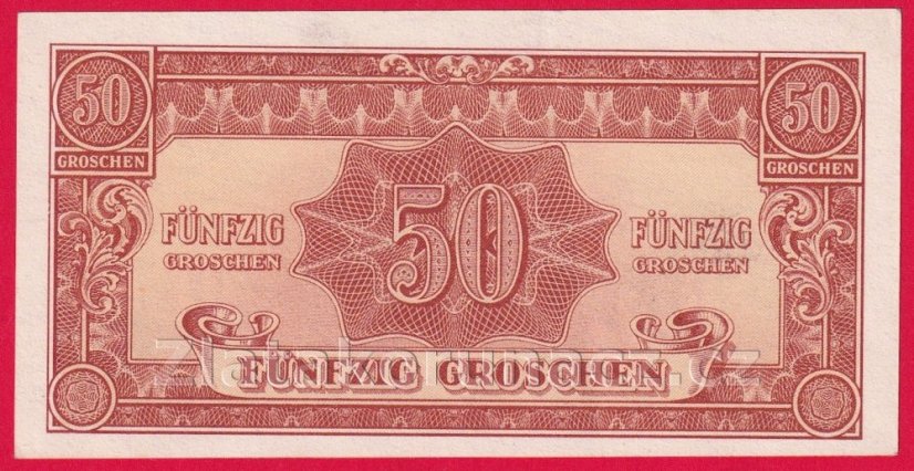 Rakousko - 50 Groschen 1944 Military