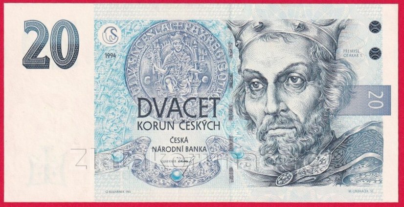 Česká republika - 20 korun 1994 A 19