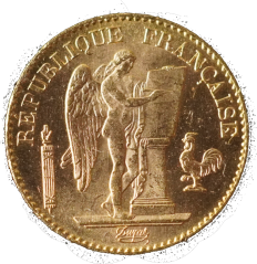 Zlatá mince - Francie 20 Frank 1895  A