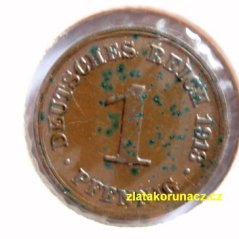 Německo - 1 Reich Pfennig 1913 D