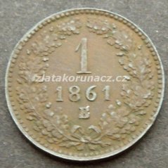 1 krejcar F.J.I.-1861 B