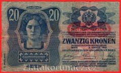 Rakousko-Uhersko - 20 Kronen 1919 II. vydání 1070