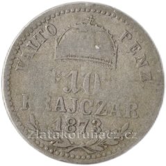 10 krejcar  1873 K.B.,VALTO PENZ