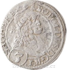 3 krejcar 1670 Vídeň