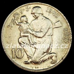 1955 - 10Kčs-10.výr.osvobození ČSR - Standart