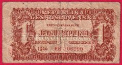 1 koruna 1944 HH