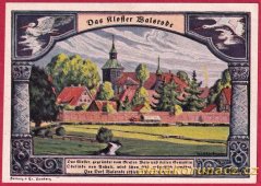 Walsrode - 1 marka - 1922 - klášter