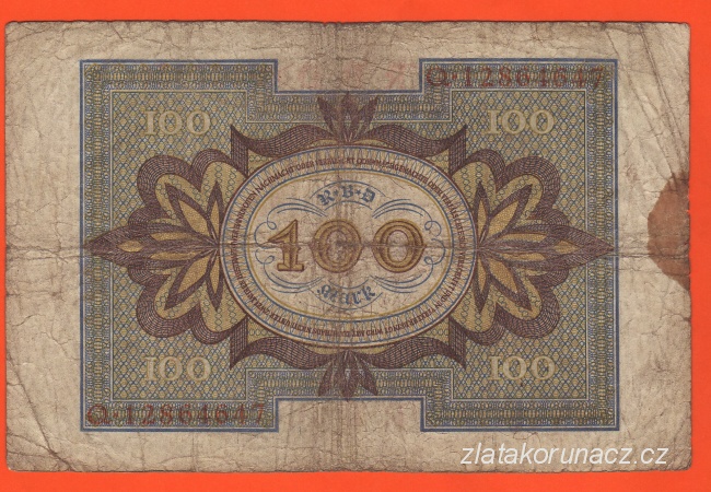 Německo - 100 Mark 1.11.1920 - série Q-N