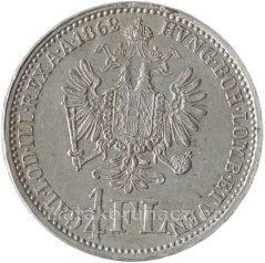 1/4 zlatník 1862 A