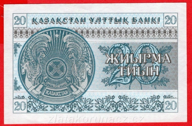 Kazachstán - 20 Tyin 1993