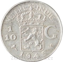 Holandsko - Indie - 1/10 gulden 1945 S