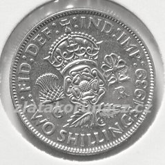 Anglie - 1 florin (2 shillings) 1939