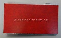 Červené album na bankovky/pohlednice/certifikáty