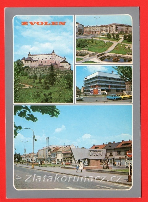 Zvolen - okénková - zámek, náměstí, budovy