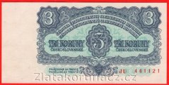 3 Kčs 1961 JU