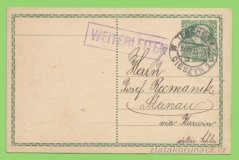 Rakousko - razítko Těšín 1, weiterleiten, H.Altmann, fabryka likierów II.