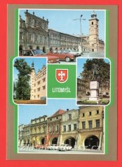 Litomyšl - okénková pohlednice se znakem