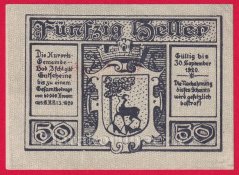 Bad Ischl - 50 haléřů - 1920