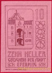 Eferding - 10 haléřů - 1919 - hnědá