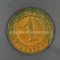 Německo - 1 Reichspfennig 1929 E