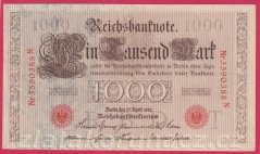 Německo - 1000 mark 21.4.1910 - série N-T-červená