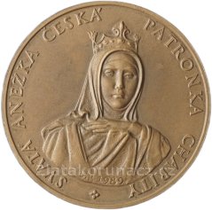Svatá Anežka česká patronka charity 1989