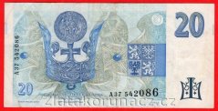 Česká republika - 20 korun 1994  A 37 neperf.