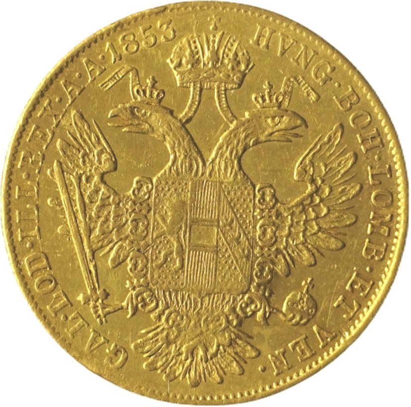 Zlatá mince Rakousko - Uhersko - 1 Dukát 1853 E