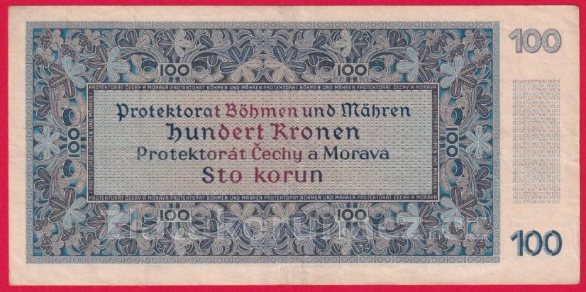100 korun 1940 - I. vydání A 09