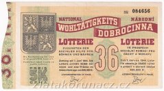 Los - 5 Kč - 36. Dobročinná loterie - r.1944