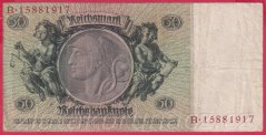 Německo - 50 Reichsmark 30.3.1933 - série B - K - 8 m.č.