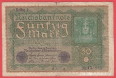 Německo - 50 mark 24.6.1919 - série OAa-pořadí 1