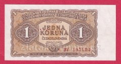 1 Kčs 1953 BV - ruský číslovač