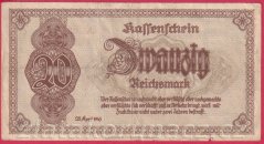 Německo - 20 Reichsmark 28.4.1945, s. AE