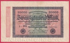Německo - 20.000 mark 20.2.1923 - série I-WW