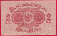 Německo - 2 mark 12.8.1914 - červená pečeť č.428