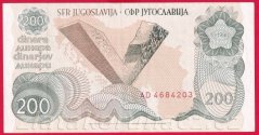 Jugoslávie - 200 Dinara 1990