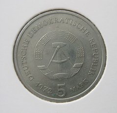 Německo (DDR) - 5 mark 1972 A