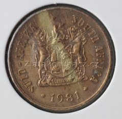 Afrika jižní (Jihoafrická rep.) - 1 cent 1981