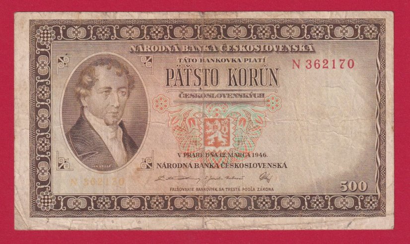 500 Kčs 1946 N