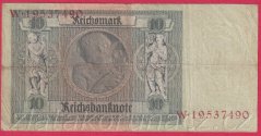 Německo - 10 Reichsmark 22.1.1929 - série W-F - 8 m.č.