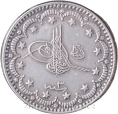Turecko - 5 kurush 1327/3 (1911) - Mehmed V.
