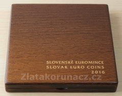 Sada dřevěná 2016 - Slovenské euromince 2016 proof like
