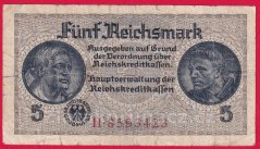 Německo - 5 Reichsmark - S:H