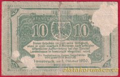 Innsbruck - 10 haléřů - 1920 - zelená