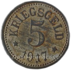 Německo - Pfaffenhofen an der Ilm - 5 pfennig 1917