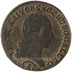 1/2 krejcar 1812 A