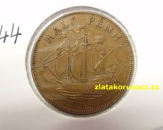 Anglie - 1/2 penny 1944